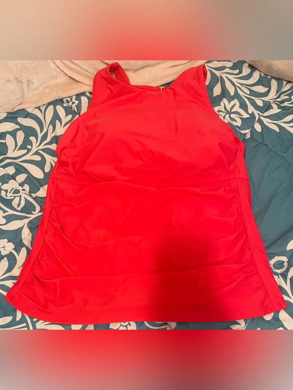 Shade & Shore Red Women's Tank Swim Top